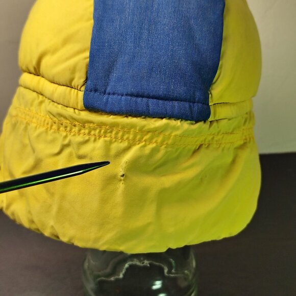 VINTAGE REI Hat Cap Duck Bill Neck Flap Winter Expedition Insulated Puffer 80s - Picture 11 of 16